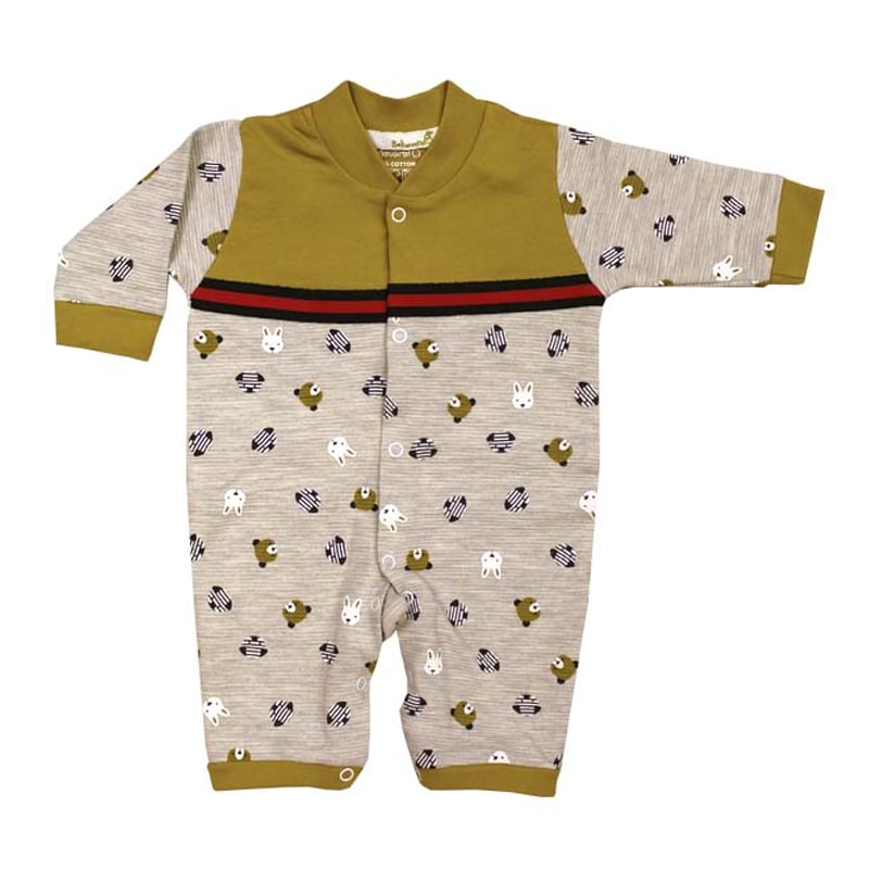لباس سرهمی مچدار نوزاد پسرانه طرح گوچی به آوران Behavaran Gucci