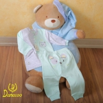 شلوار تکه دوزی نوزادی پسرانه طرح خرس کوچولو دانالو Danaloo Tiny Bear