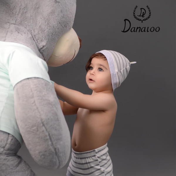 کلاه کشی فانتزی نوزادی پسرانه طرح خرس کوچولو دانالو Danaloo Tiny Bear