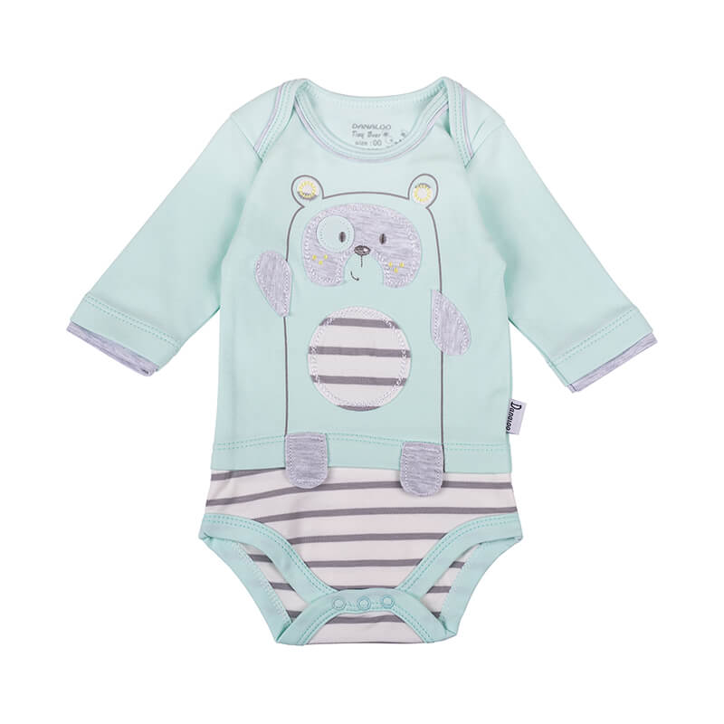 لباس زیر دکمه دار (بادی) آستین بلند نوزاد پسرانه طرح خرس کوچولو دانالو Danaloo Tiny Bear