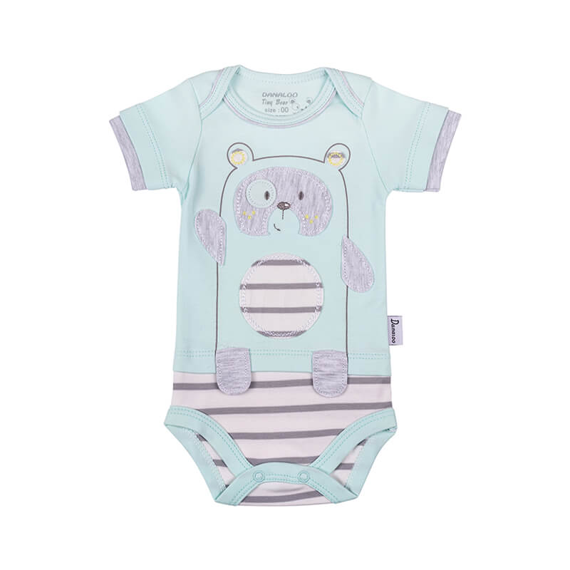 لباس زیر دکمه دار (بادی) آستین کوتاه نوزاد پسرانه طرح خرس کوچولو دانالو Danaloo Tiny Bear