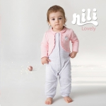 لباس سرهمی مچدار نوزاد دخترانه طرح لاولی نیلی Nili Lovely