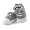 کفش نوزادی چسب دار پسرانه طوسی شیک و اسپورت پاپو